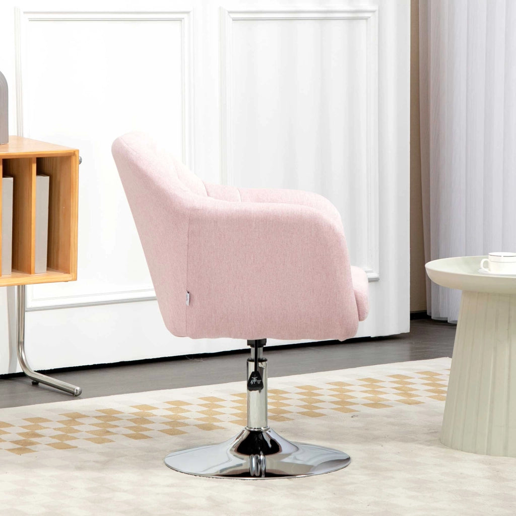 Poltrona da soggiorno girevole 360¡ã ¨C Xylo ¨C rosa con cuscini lombari regolabile in altezza