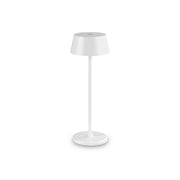 Lampada Da Tavolo Contemporanea Pure Metallo Bianco Led 1,5W 3000K Ip54