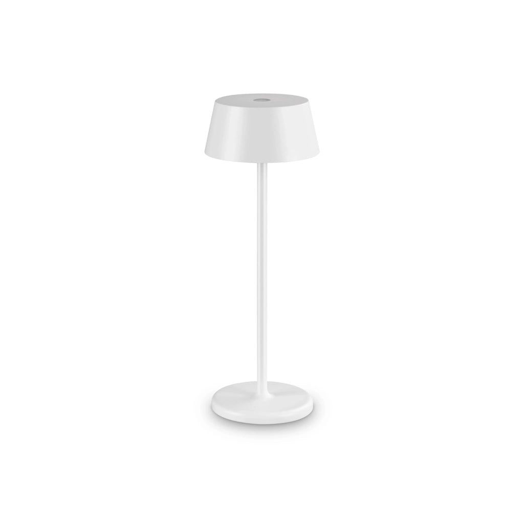 Lampada Da Tavolo Contemporanea Pure Metallo Bianco Led 1,5W 3000K Ip54
