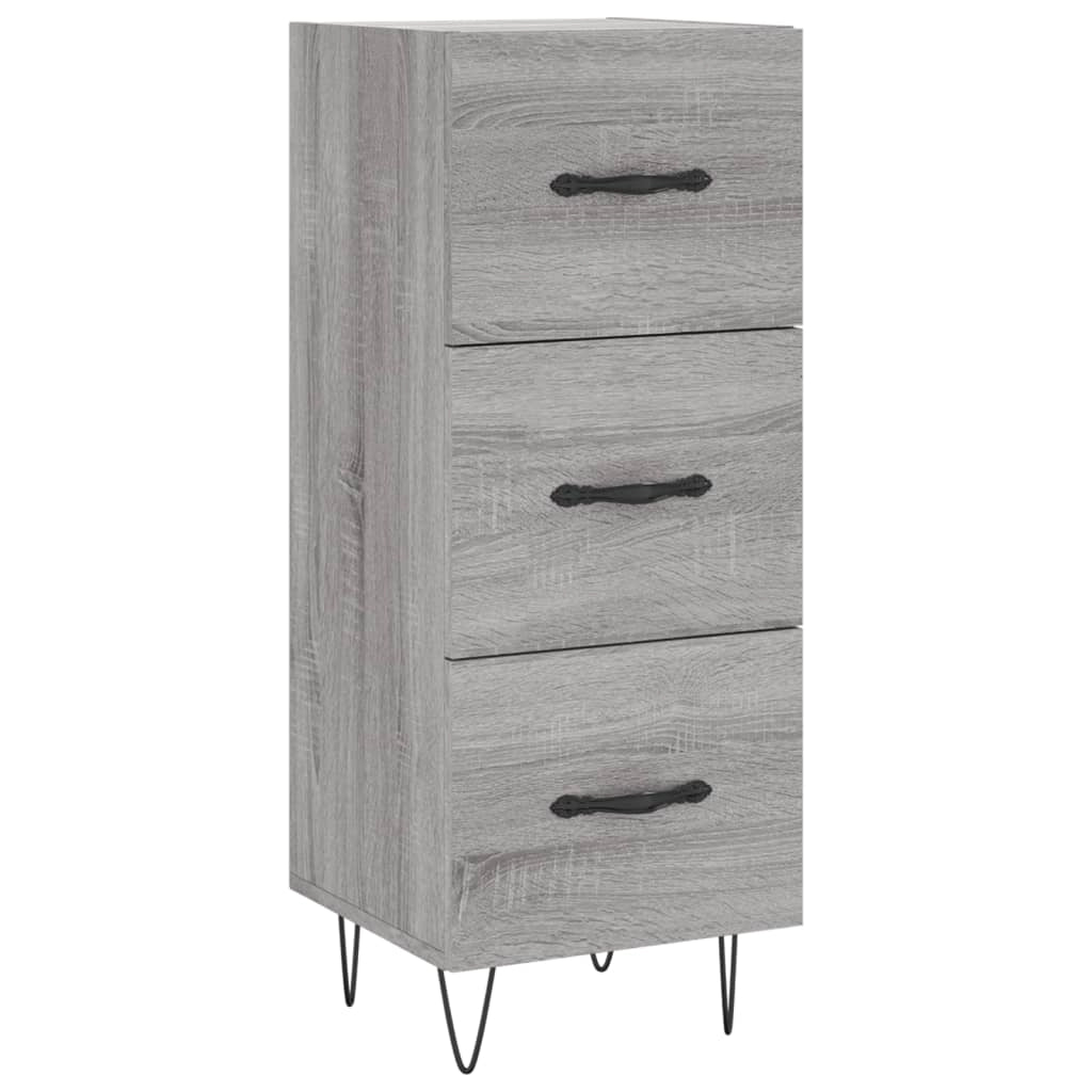 Buffet credenza cassettiera armadio mobile contenitore organizer cucina soggiorno Sonoma 34,5 x 34 x 90 cm legno ingegnerizzato grigio 02_0036340