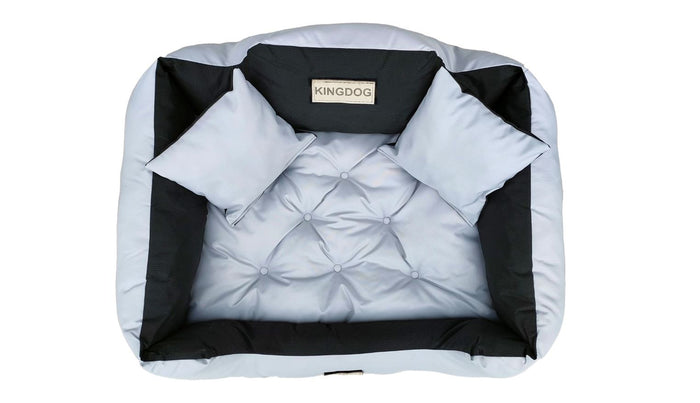 AIO FACTORY 100x75 cm KINGDOG Cuccia per cani impermeabile personalizzabile grigio chiaro