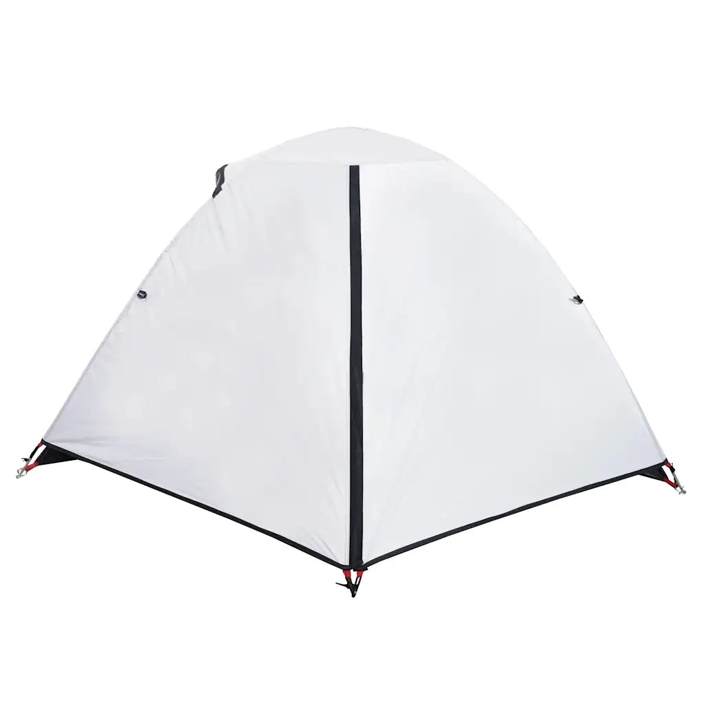Tenda Campeggio a Cupola 2 Persone Bianca Tessuto Oscurante 94326