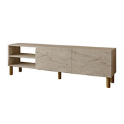 Porta TV in legno "River" - 150 x 31 x 48 cm - Travertino