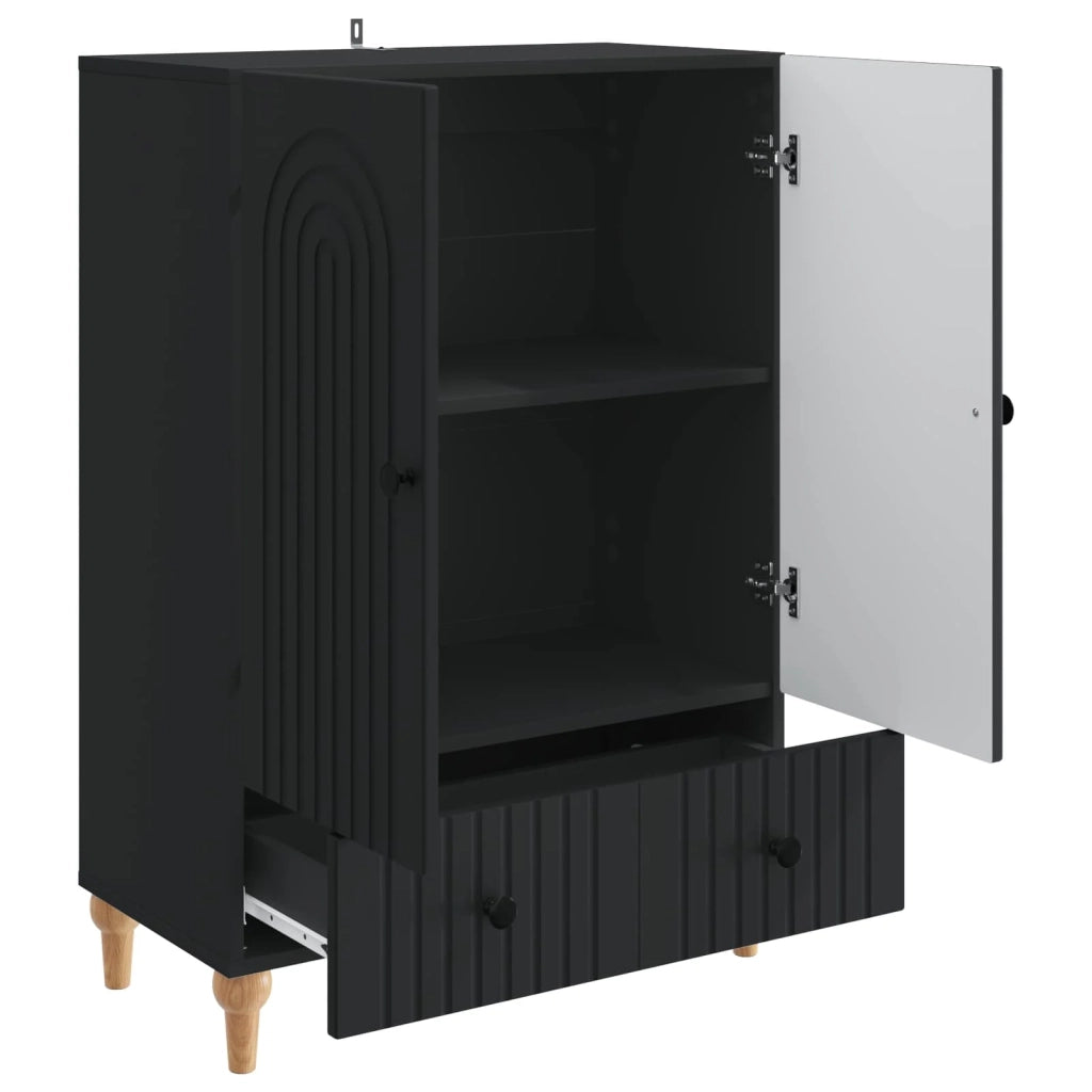 Credenza Nero 66 x 34,5 x 95 cm Legno ingegnerizzato 894206