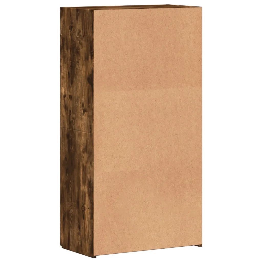 Schedario Rovere Fumo 60x32x115 cm in Legno Multistrato 840776
