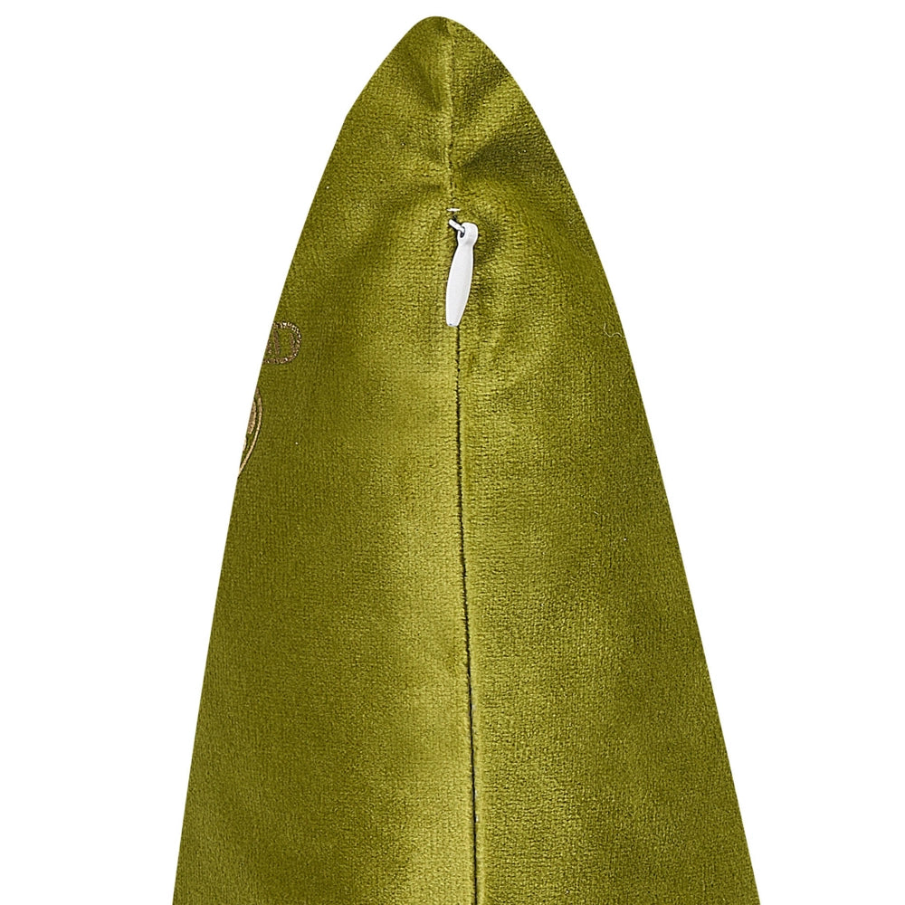 Set di 2 cuscini sparsi in velluto verde chiaro 45 x 45 cm Cuscino da lancio con motivo a farfalla sfoderabile con imbottitura