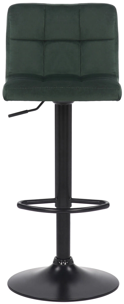 Set di 2 sgabelli bar Feni in velluto verde