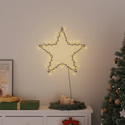 Luci di Natale Stella Silhouette 80 LED Bianco Caldo 4019602