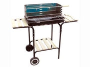 BARBECUE RETTANGOLARE CON PIANI LEGNO CALIFORNIA  bracere cm.60x40    LAPILLO