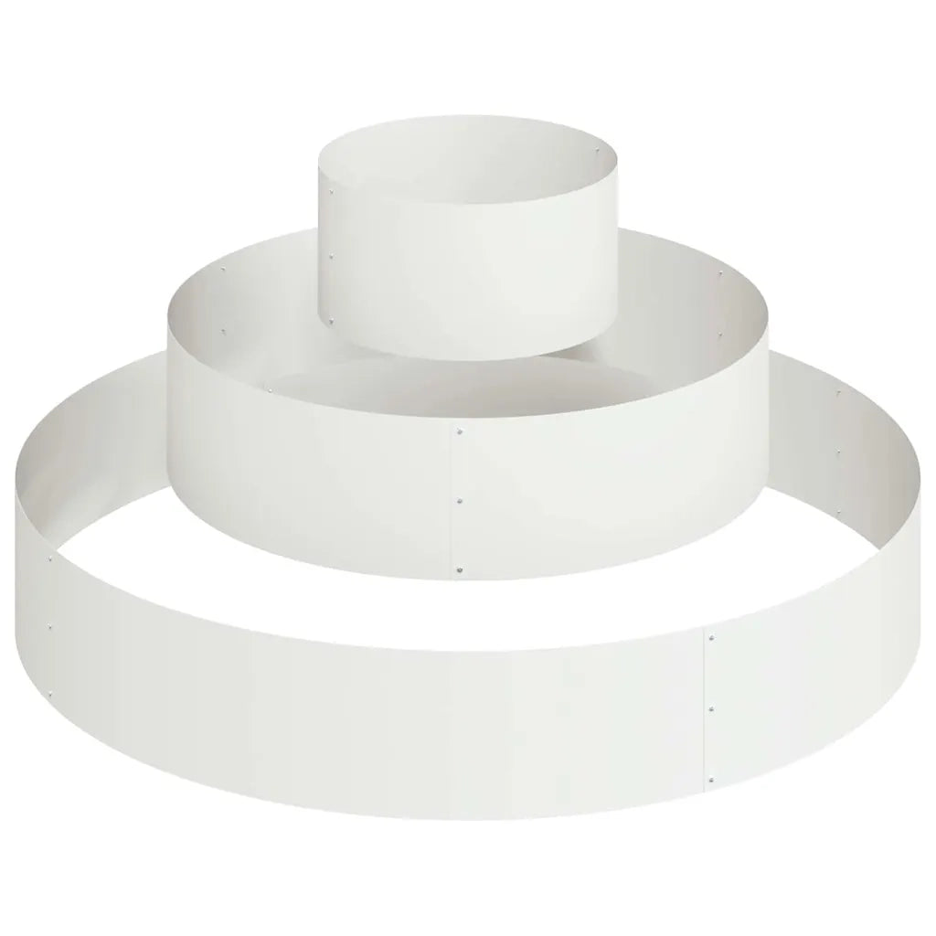 Vaso da giardino Bianco 120 x 120 x 20 cm 873656