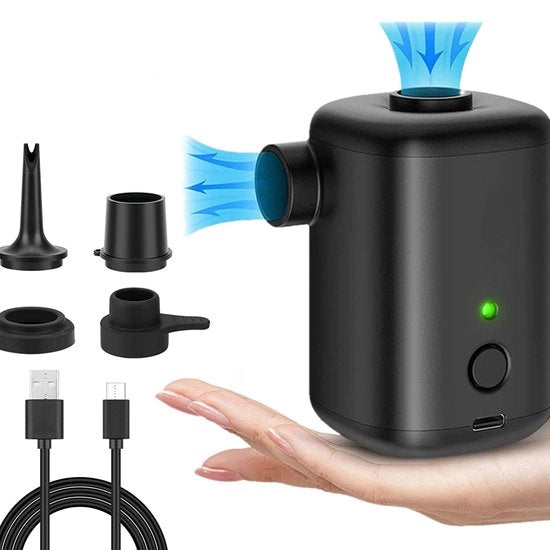Pompa portatile per piscina all'aperto, mini pompa per anelli di gomma, pompa per piscina ricaricabile per uso domestico (AP100)