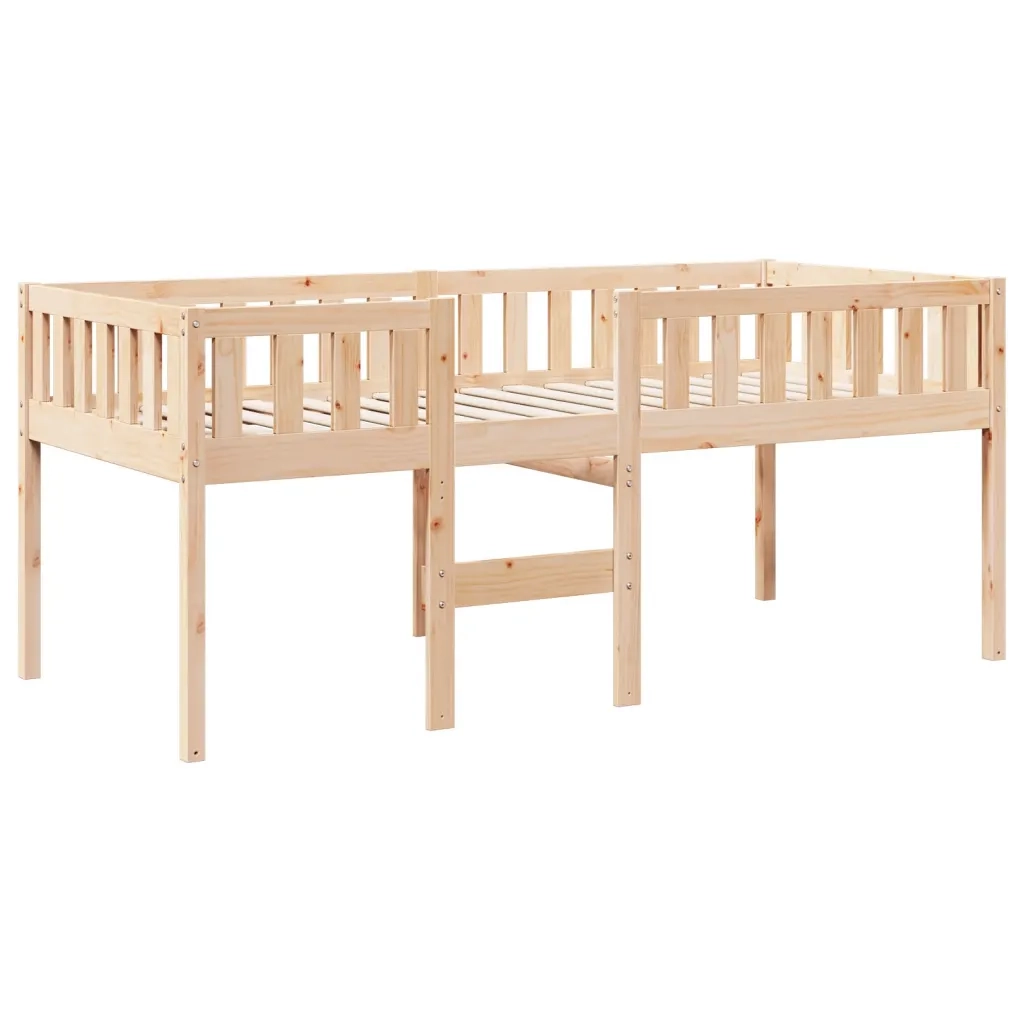 vidaXL Letto per Bambini senza Materasso 75x190 cm Legno Massello Pino