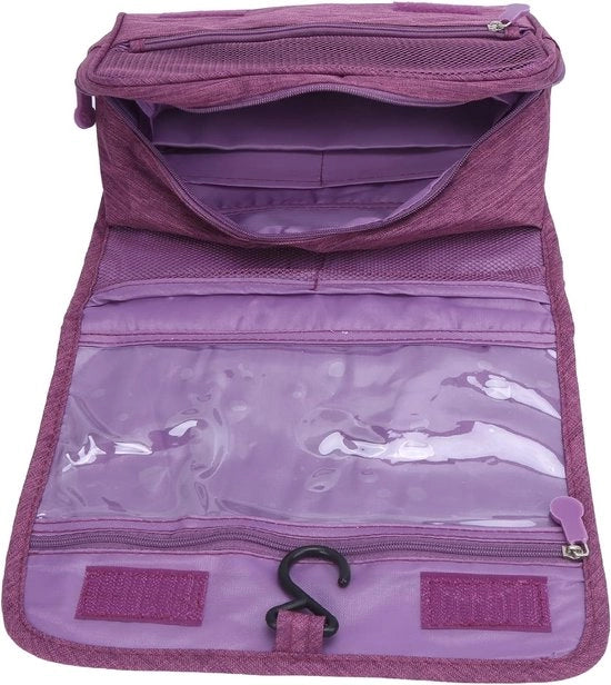 Organizzatore di viaggio a una tasca - borsa da toilette - borsa per trucco con cordoncino - sacchetto di velluto - borsa per cosmetici - zaino da viaggio