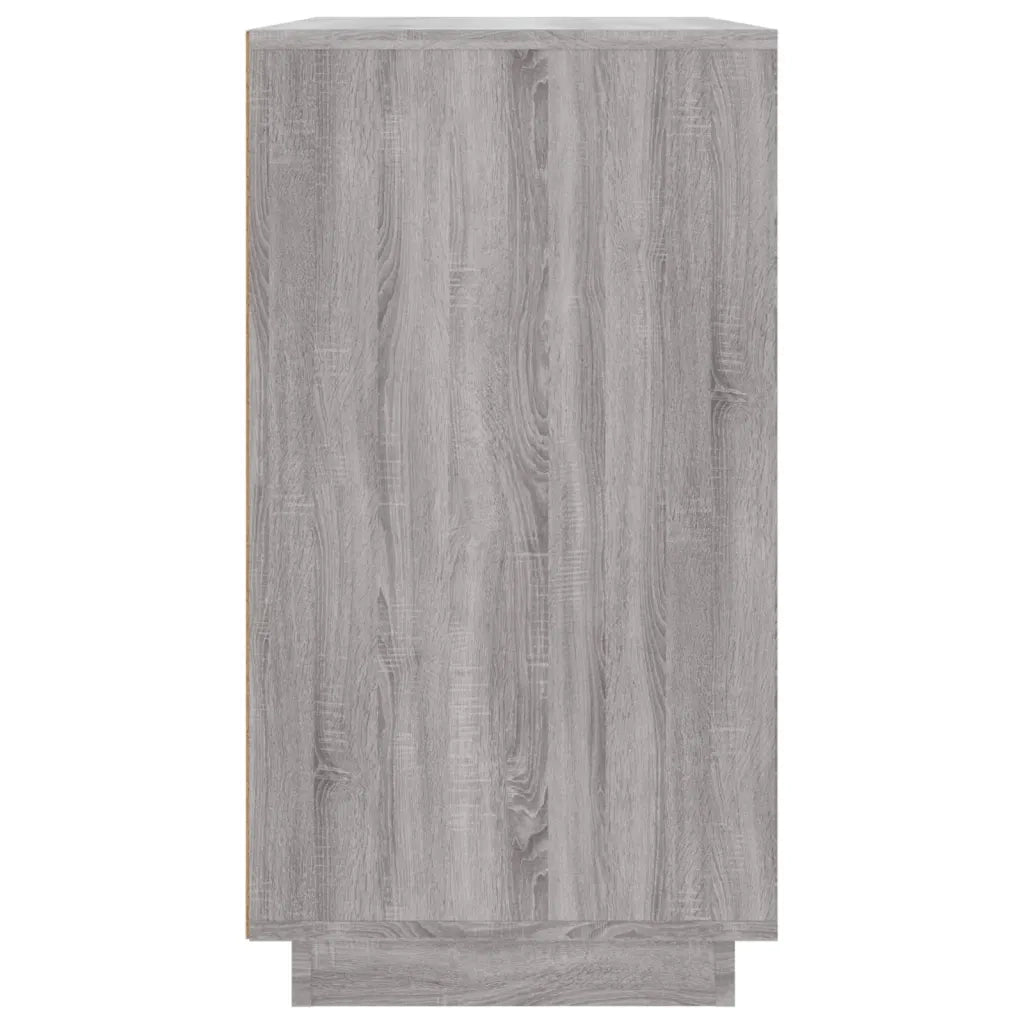 Credenza | Madia | Buffet da pranzo | Armadio da pranzo Grigio Sonoma 80x34x75 cm in Legno Multistrato