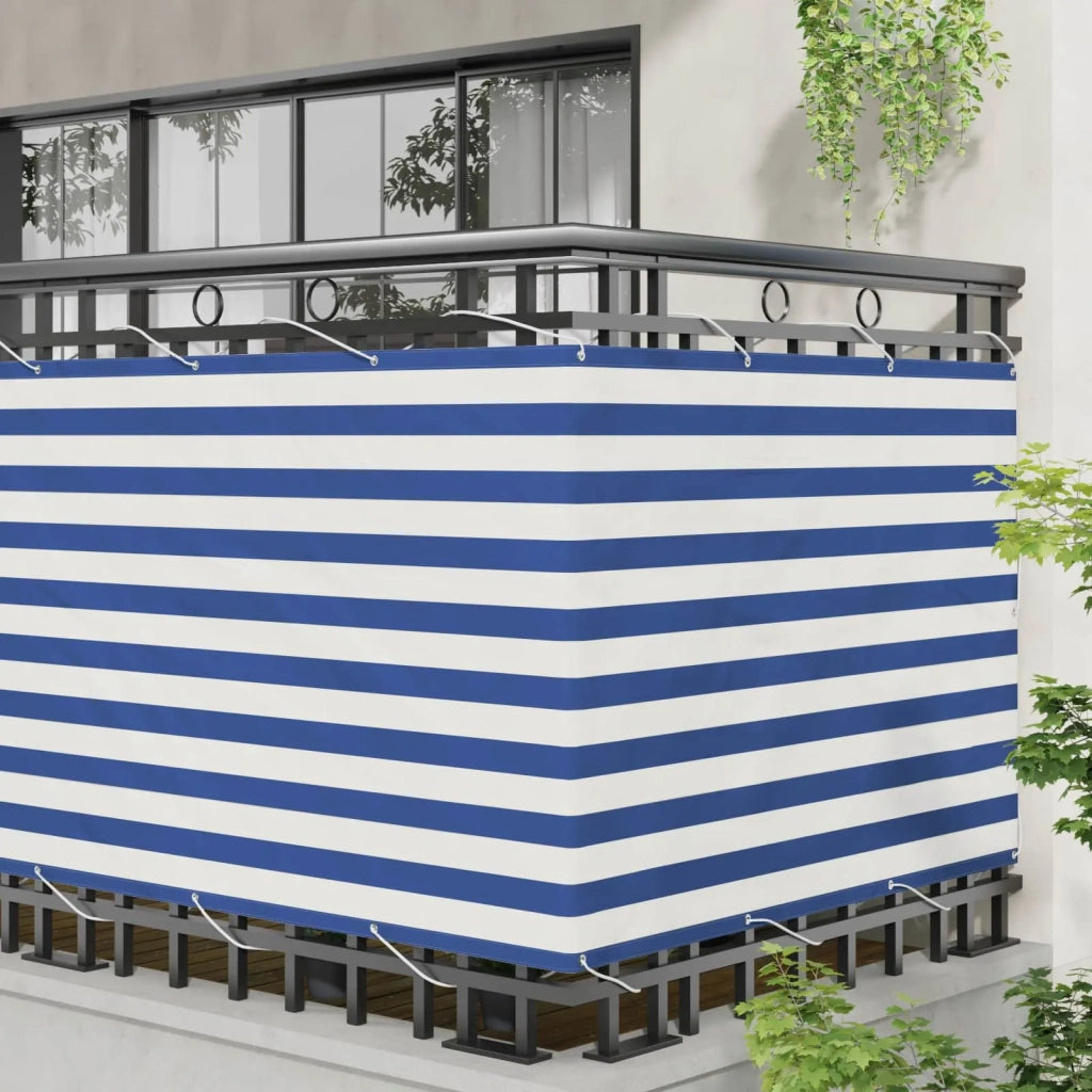 Schermo da balcone-Pannello per balcone Blu e Bianco 120 x 200 cm