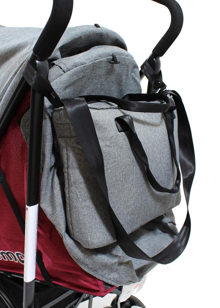 Passeggino Leggero per Bambini Pieghevole con Borsa Nemo Grigio e Rosa