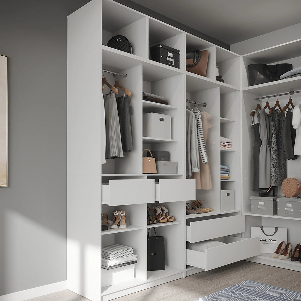 Armadio Elmo Bianco 50 x 40 cm Set di 3 Vicco