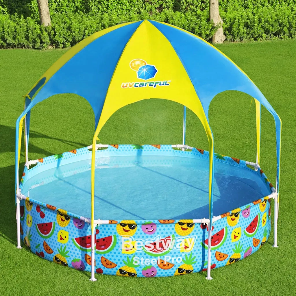 Bestway Piscina Fuori Terra per Bambini Steel Pro Anti UV 244x51 cm 3202538
