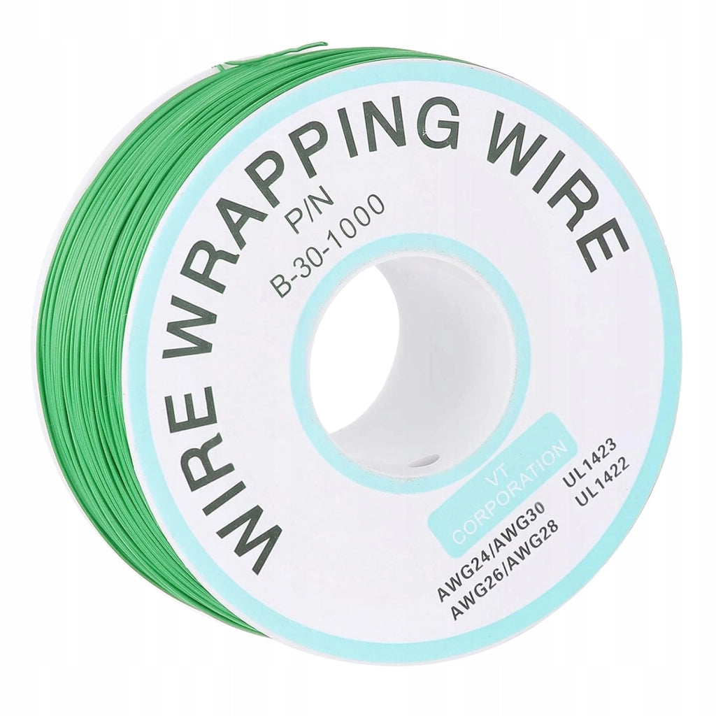 Cavo Kynar AWG 0.25mm Verde 200m – Alta Qualità e Durata | Ø 0,25 mm, Isolamento Ø 0,60 mm
