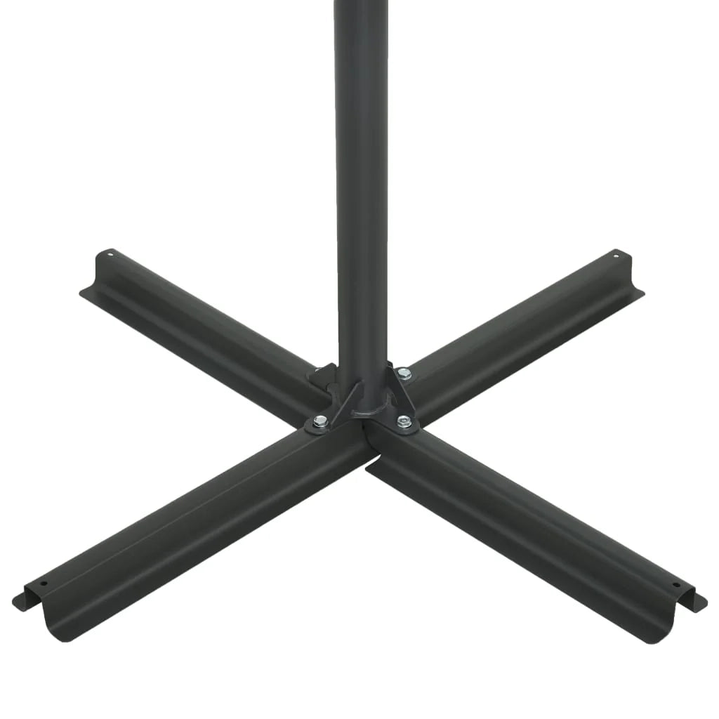Ombrellone da esterno e palo in alluminio 460 x 270 cm nero 02_0008296