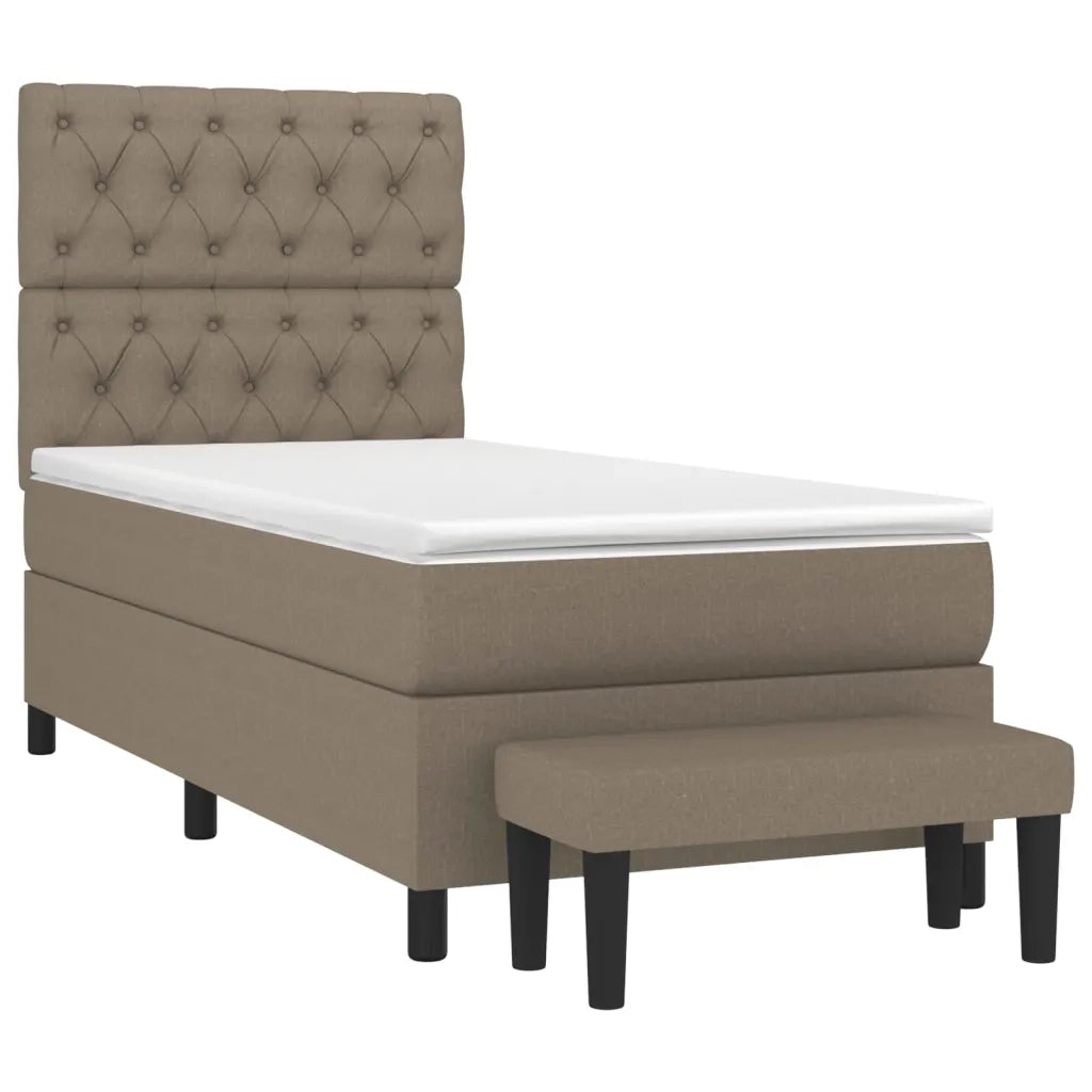 Giroletto a Molle con Materasso Tortora 80x200 cm inTessuto 3136793