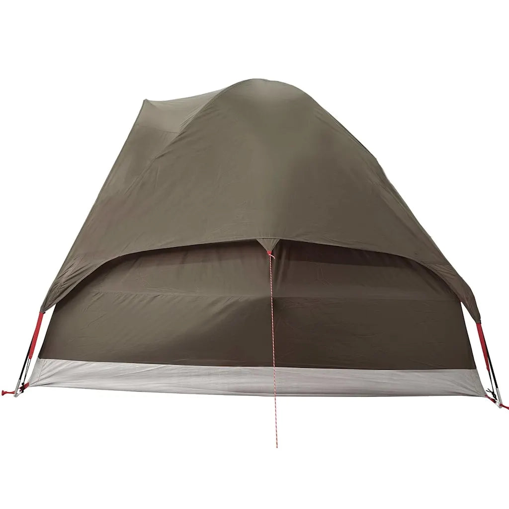 Tenda da Campeggio a Cupola per 4 Persone Marrone Impermeabile 4009643
