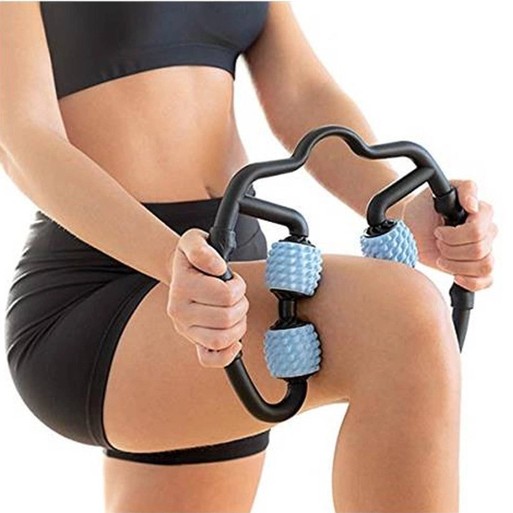 Trade Shop - Massaggiatore Muscolare Con Rulli Rolax Per Gambe Polpacci Corpo Massaggio Relax -