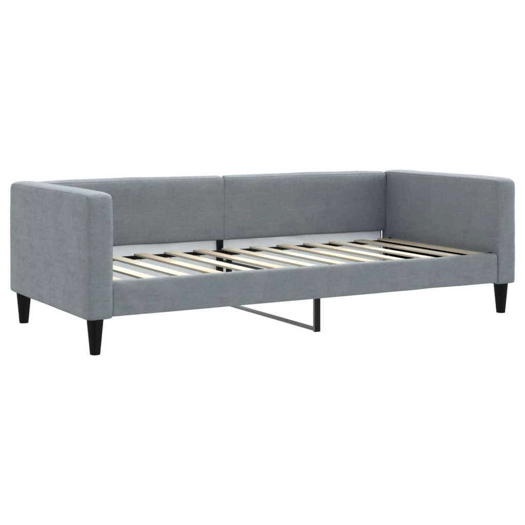 Divano Letto con Materasso Grigio Chiaro 90x200 cm in Tessutocod mxl 119793