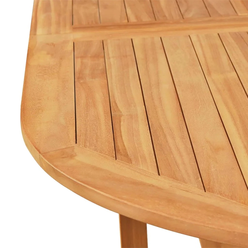 Set da pranzo da giardino per esterni da 9 pezzi in legno massello di teak 02_0014082