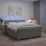 Letto box spring con materasso Grigio Chiaro 140 x 200 cm 3452698