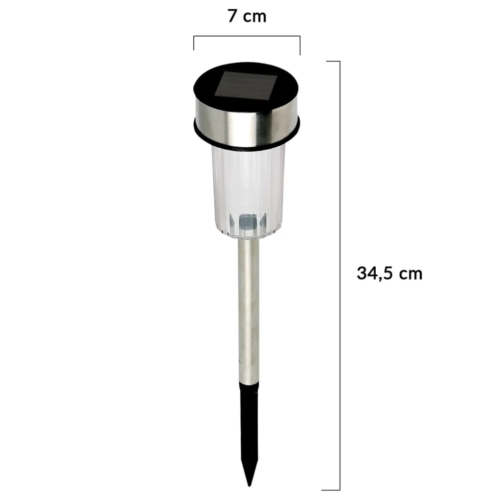 IDMarket - Set di 20 dissuasori solari da esterno LED, faretti da giardino per piantare