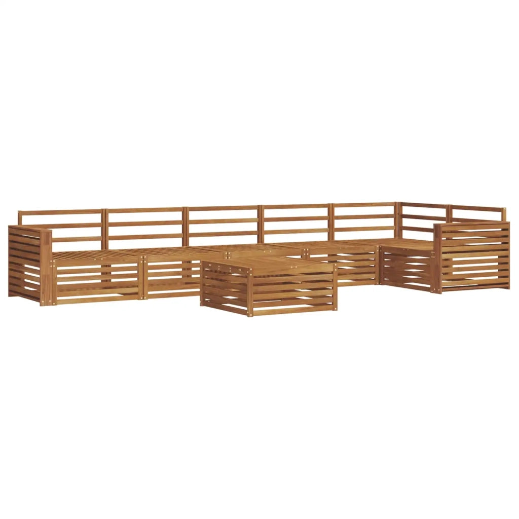 Set di divani da esterno 7 pcs Naturale