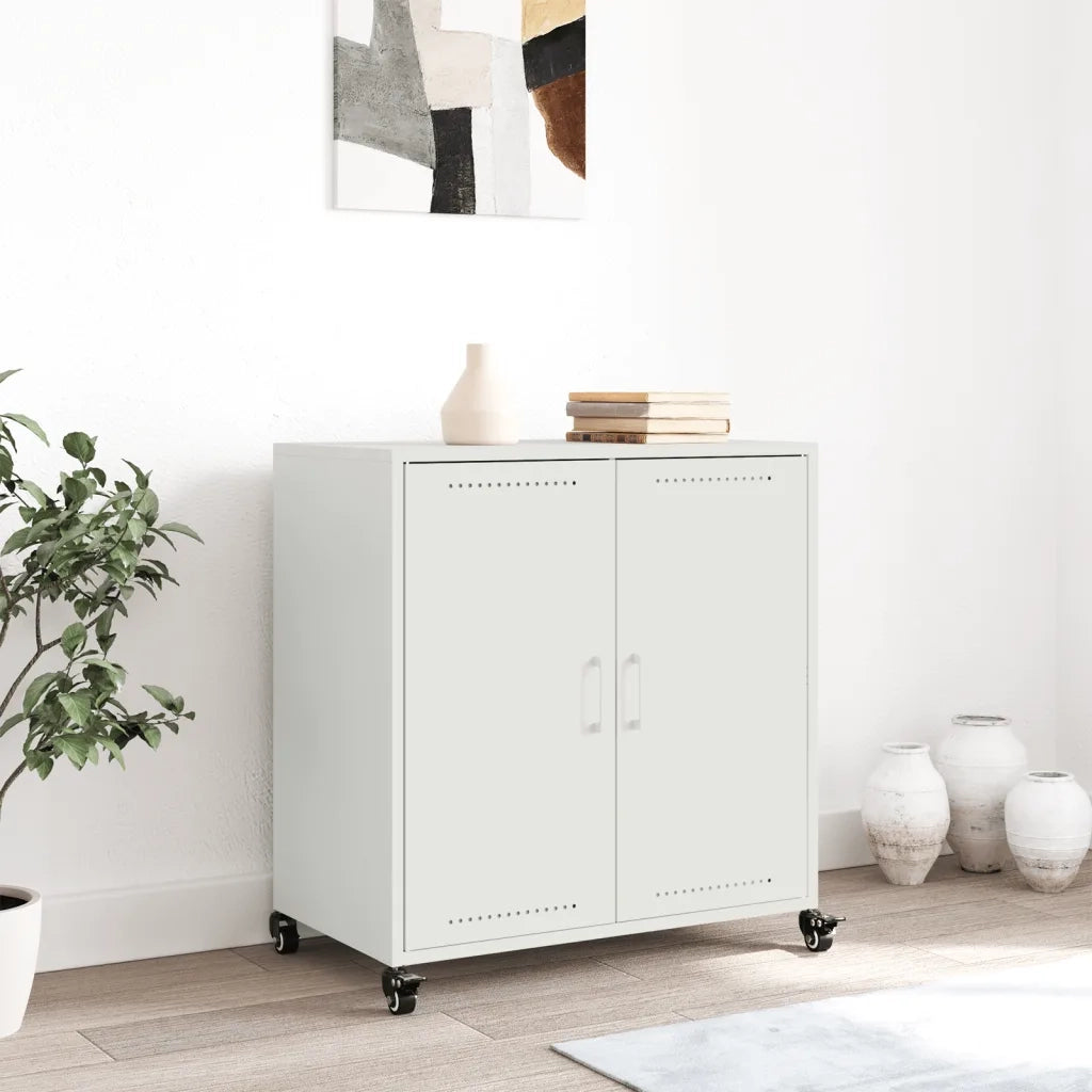 Credenza | Madia | Buffet da pranzo | Armadio da pranzo Bianca 68x39x72 cm in Acciaio