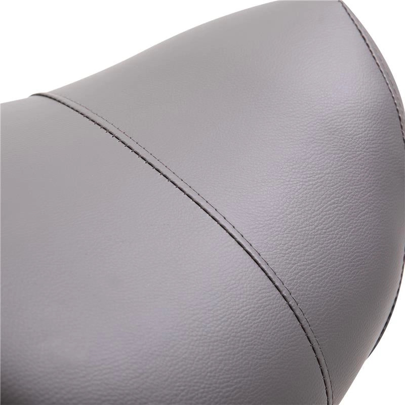 SGABELLO DA LAVORO A SELLA CON RUOTE E ALTEZZA REGOLABILE 52X53X49-61CM GRIGIO