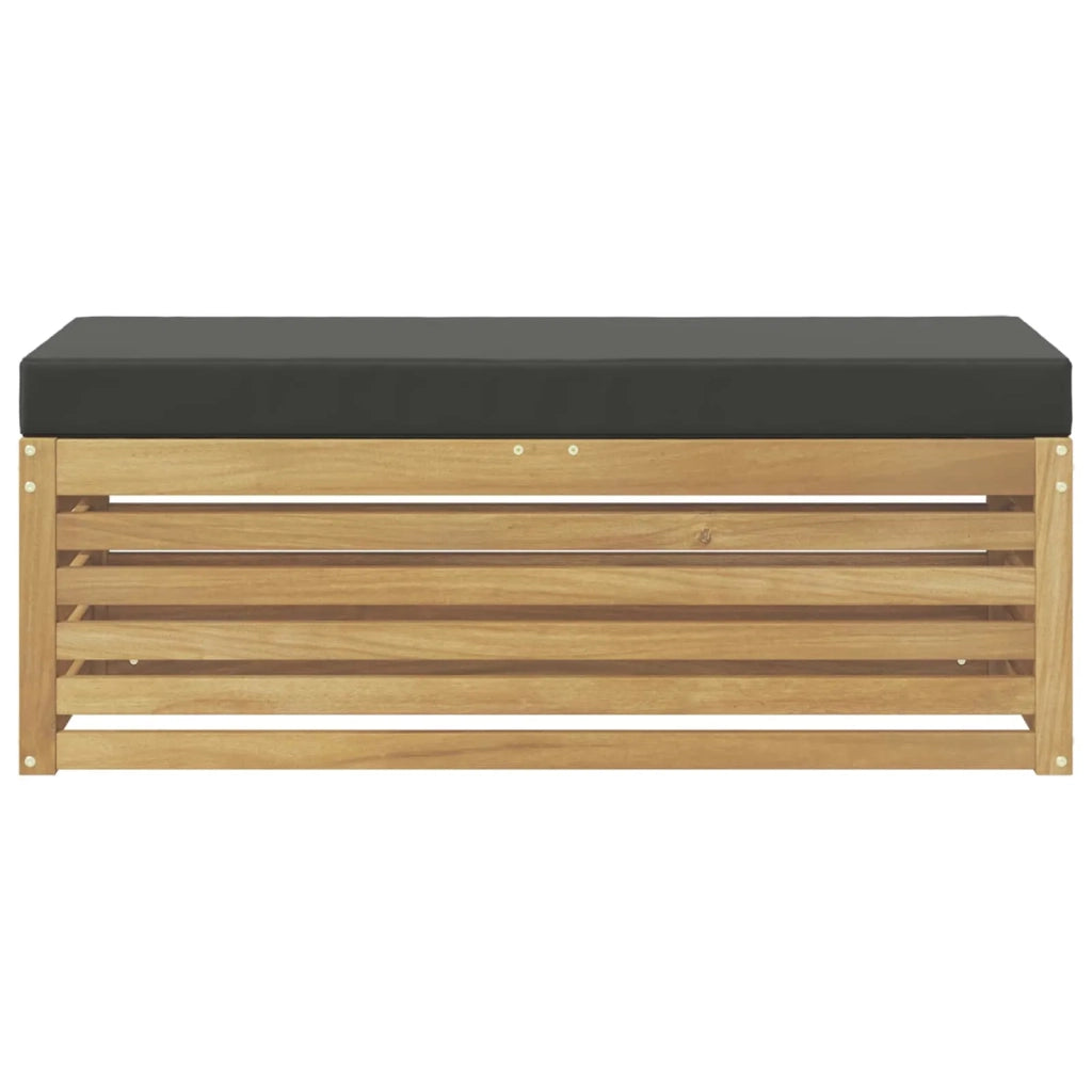 Set di divani da esterno-Sofa da giardino Bianco e Antracite 115 x 43 x 45 cm