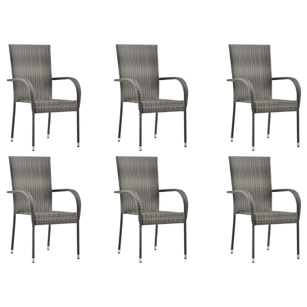 Set da Pranzo da Giardino 7 pz Grigio cod mxl 43671