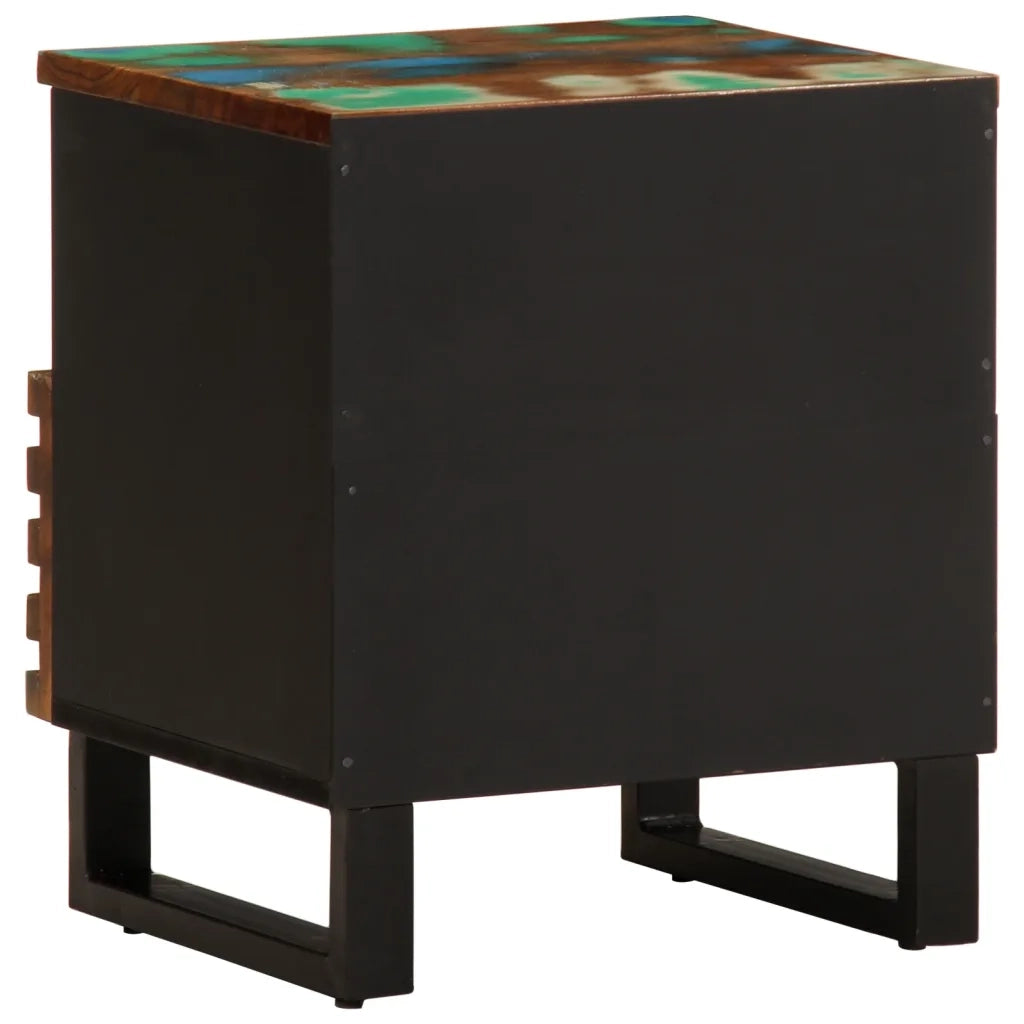 vidaXL Comodino 40x34x46 cm in Legno Massello di Recupero