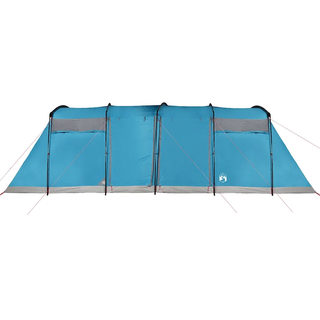 Tenda Familiare a Tunnel per 8 Persone-Tenda da campeggio Blu Impermeabile 497760