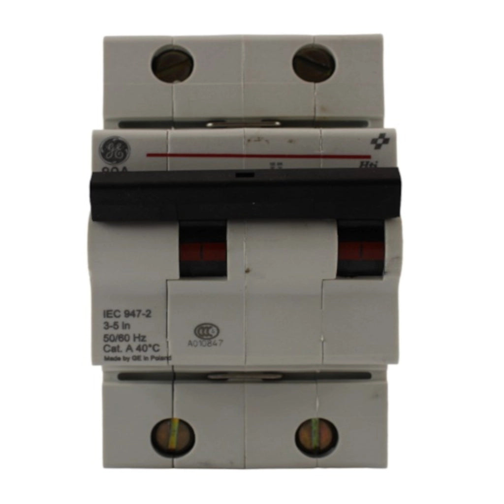Interruttore magnetotermico 2 poli 3 moduli 80A GE Power