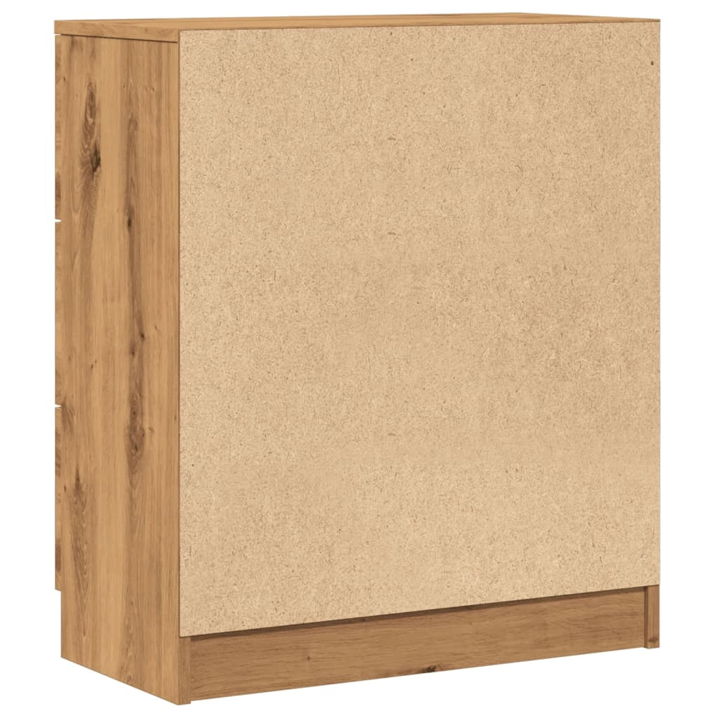 Buffet credenza cassettiera armadio mobile contenitore organizer cucina soggiorno salotto fatto a mano 60 x 30 x 70 cm legno ingegnerizzato marrone 02_0030813