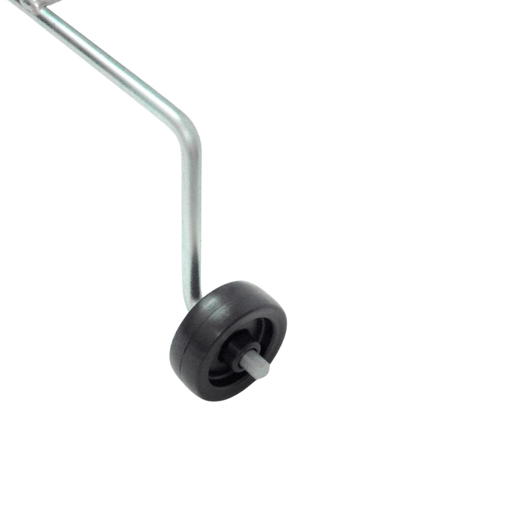 Andrys Rastrelliera Bici 1 Posto con Rotelle Fisse Ruote 6cm Acciaio Zincato