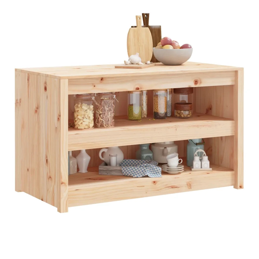 Mobile da Cucina da Esterno MEPPEL 106x55x64 cm Legno Massello di Pino 832333