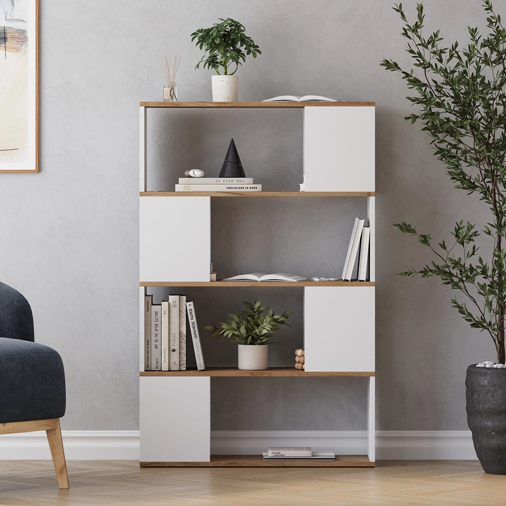 Vicco Divisorio per ambienti Rovere bianco/dorato 80 x 124.5 cm
