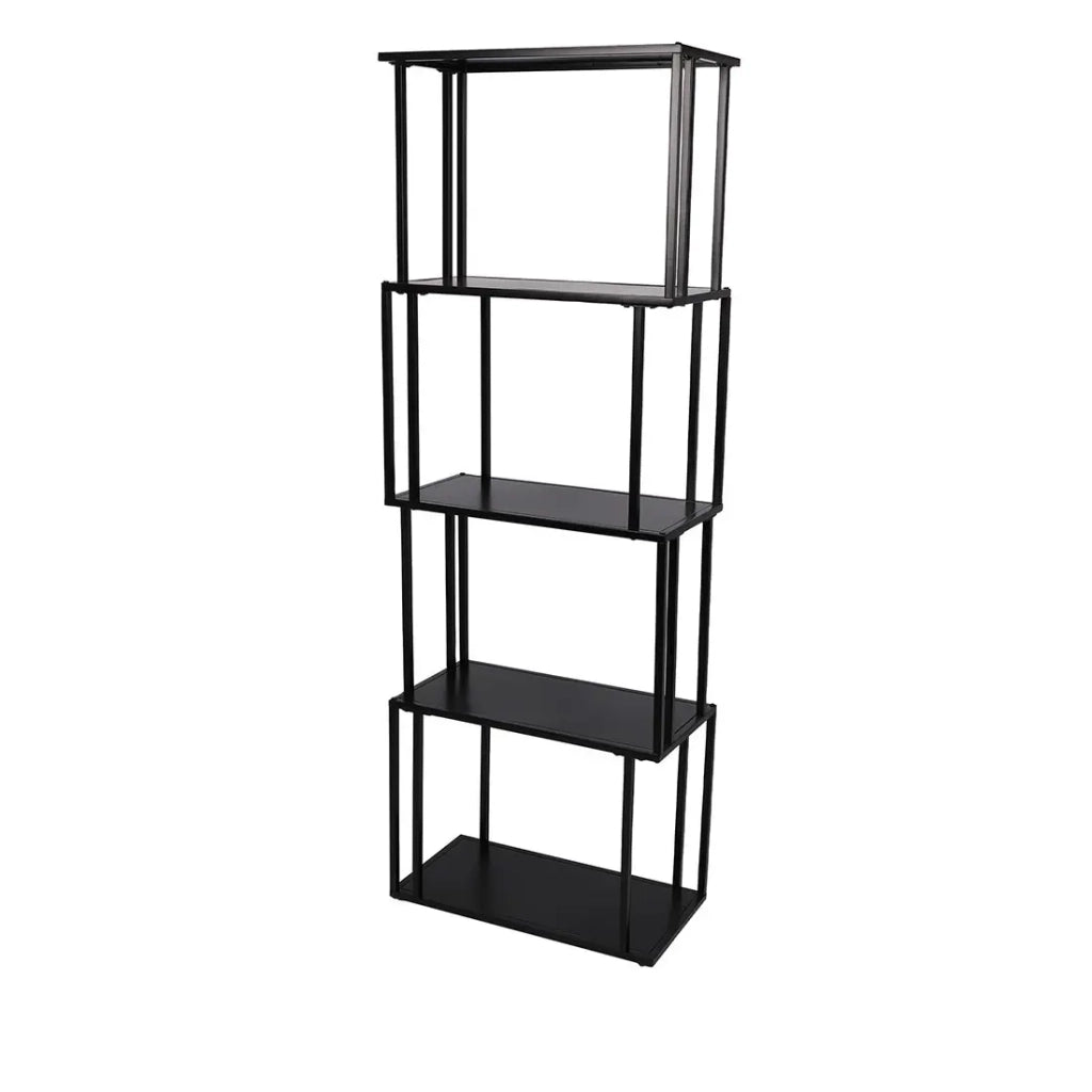 Libreria a 5 livelli collezione SOHO - Stile design, colore nero