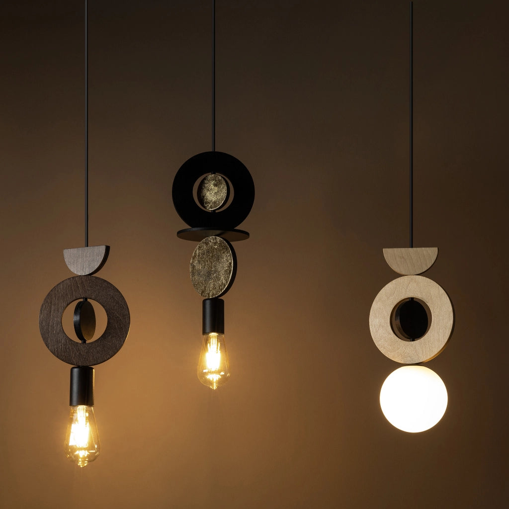 Lampada a sospensione legno scuro E27 Nowodvorski 11176
