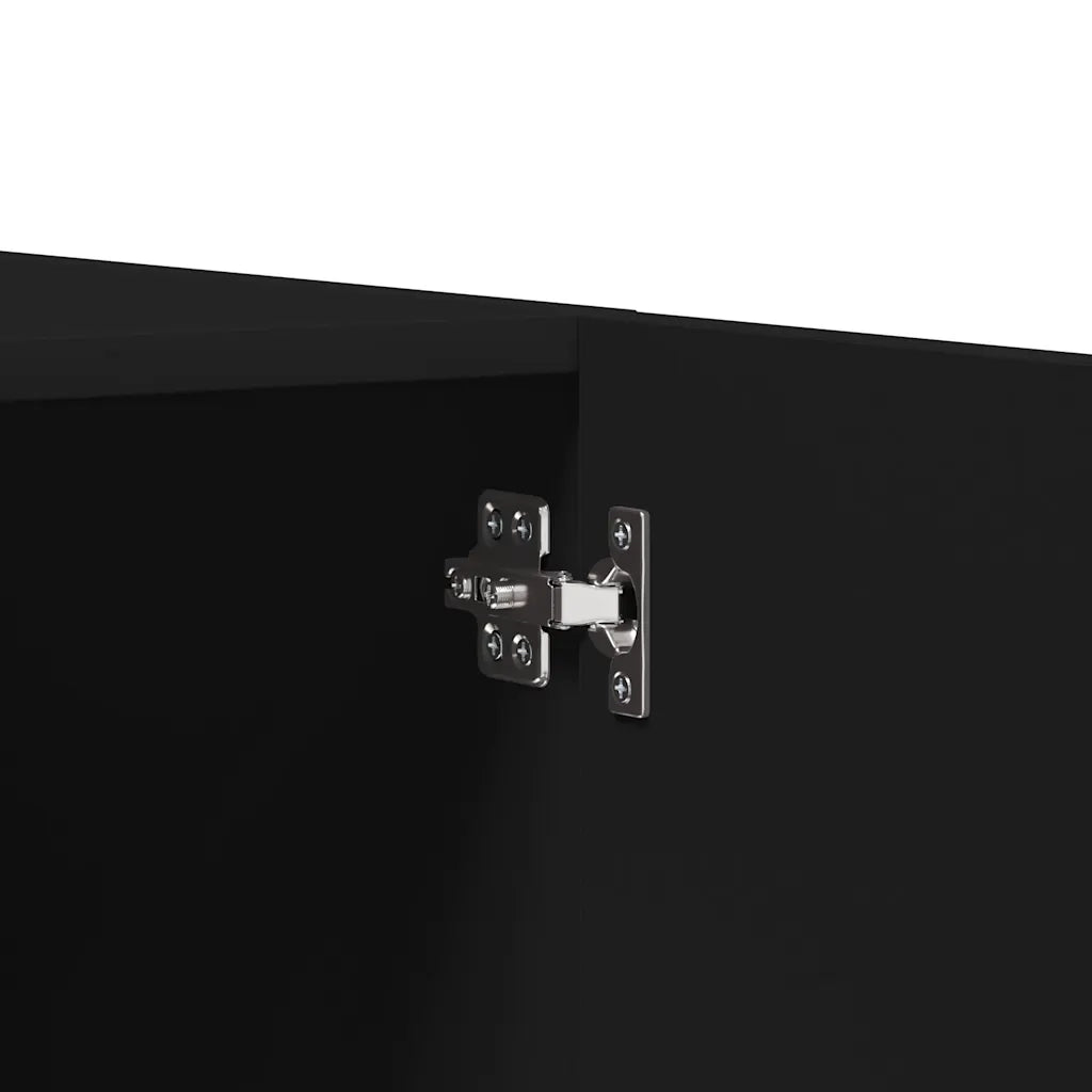 Armadio Nero 80x52x180 cm in Legno Multistrato 800640