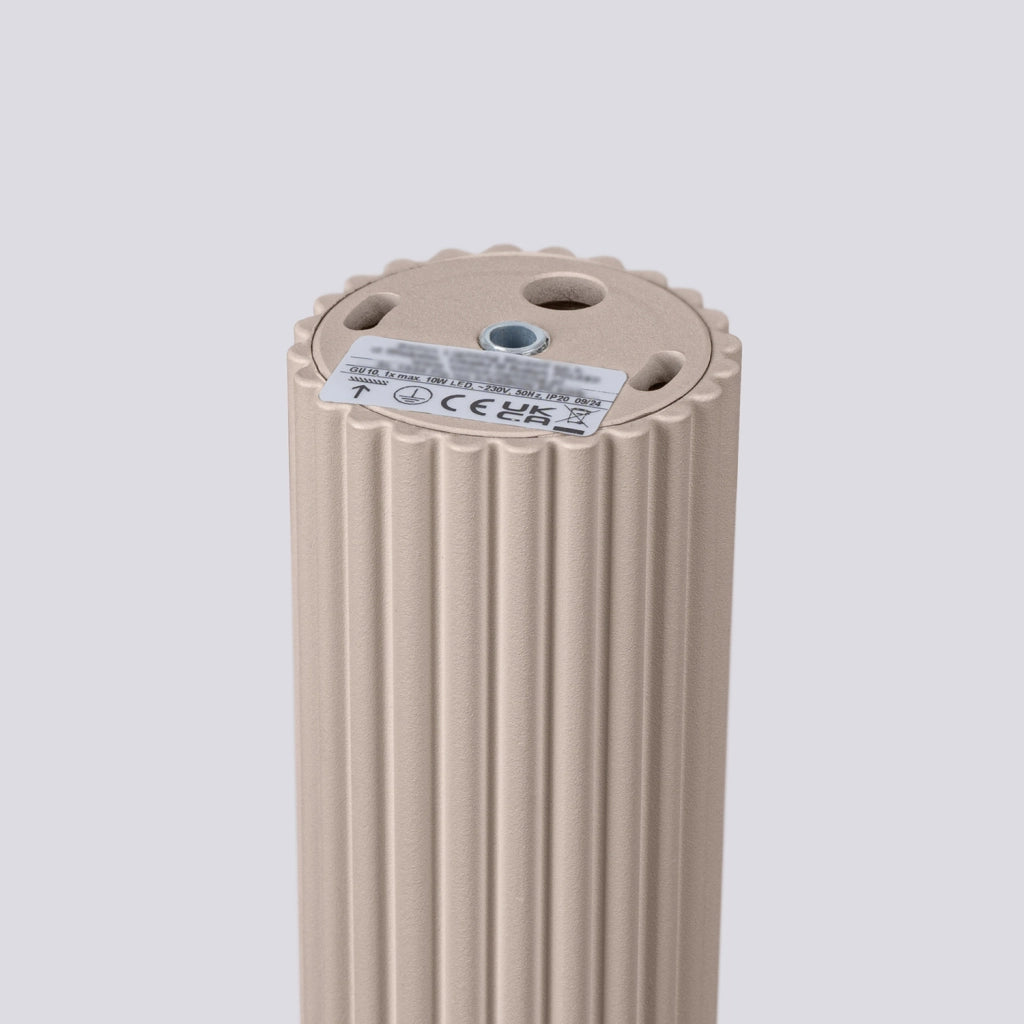 Spot soffitto moderno taupe tondo 40cm GU10 Pure Lume