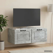 Mobile Porta TV da Muro Grigio Cemento 78,5 x 41 x 30 cm 899368