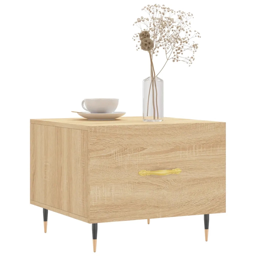 Tavolini Salotto 2pz Rovere Sonoma 50x50x40cm Legno Multistrato 829355