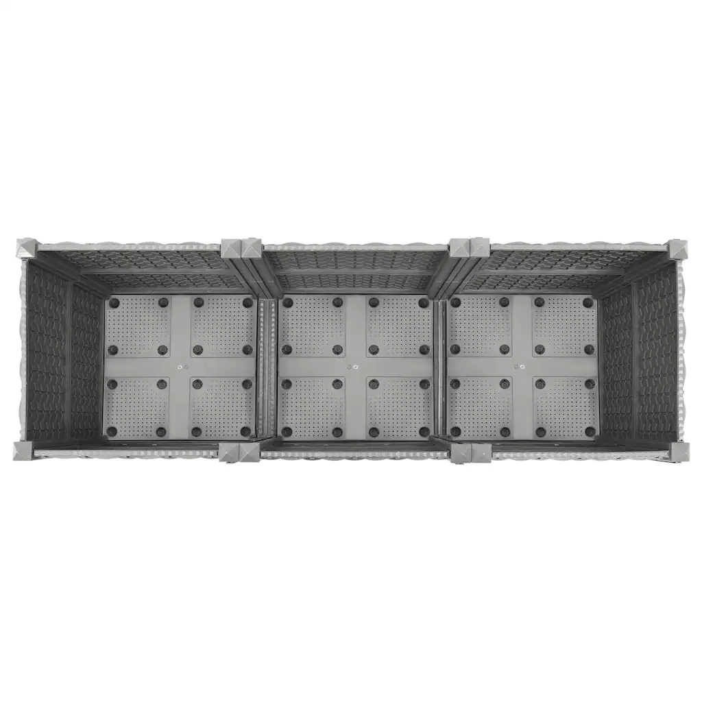 Fioriera Rialzata-Vaso da Esterno-Fioriera Elevata 120x40x38 cm in Polipropilene 122432